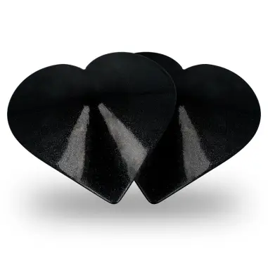 COQUETTE CHIC DESIRE - CUBRE PEZONES METAL CORAZONES NEGROS 