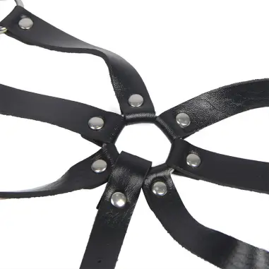 SUBBLIME - ARNÉS DE CUERPO CORREAS AJUSTABLE CUERO NEGRO TALLA ÚNICA Arnés para el cuerpo