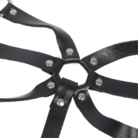 SUBBLIME - ARNÉS DE CUERPO CORREAS AJUSTABLE CUERO NEGRO TALLA ÚNICA Arnés para el cuerpo
