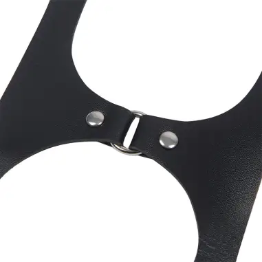 SUBBLIME - ARNÉS CUERPO ENTERO CON HEBILLAS CUERO NEGRO TALLA ÚNICA Arnés para el cuerpo