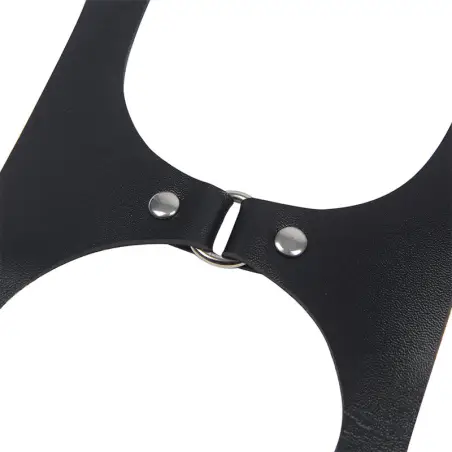 SUBBLIME - ARNÉS CUERPO ENTERO CON HEBILLAS CUERO NEGRO TALLA ÚNICA Arnés para el cuerpo