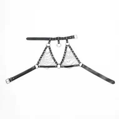 SUBBLIME - ARNÉS SUJETADOR Y COLLAR CON CADENAS TALLA ÚNICA 