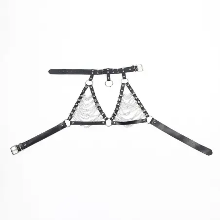 SUBBLIME - ARNÉS SUJETADOR Y COLLAR CON CADENAS TALLA ÚNICA 