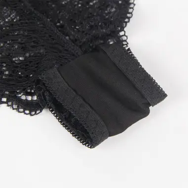 SUBBLIME - 953911 SET 3 PIEZAS ENCAJE Y SATEN NEGRO S/M 