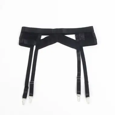 SUBBLIME - 955236 SET SUJETADOR CON LIGUERO BONDAGE NEGRO S/M Conjunto de lencería sexy