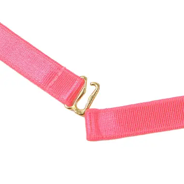 SUBBLIME - 955304 SET SUJETADOR CON COLLAR Y DETALLES PARA PIERNAS ROSA FLUORESCENTE L/XL 