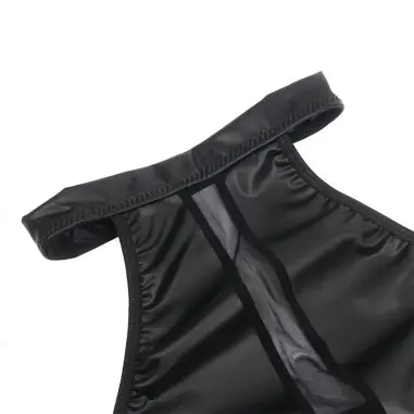 SUBBLIME - 955472 VESTIDO CUELLO HALTER CON TRANSPARENCIAS NEGRO S/M 