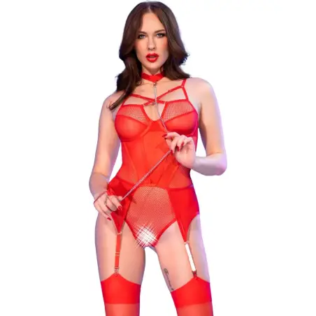 CHILIROSE - CR 4879 BODY CROTCHLESS ROJO M 