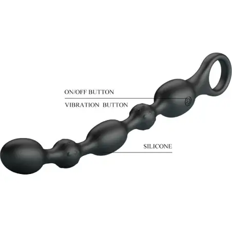 PRETTY LOVE - VAN BOLAS ANALES 10 VIBRACIONES RECARGABLE SILICONA Bolas Anales