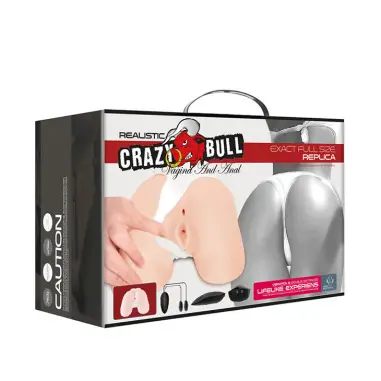 CRAZY BULL - VAGINA Y ANO REALÍSTICOS CON VIBRACIÓN POSICIÓN 5 Vaginas con vibración