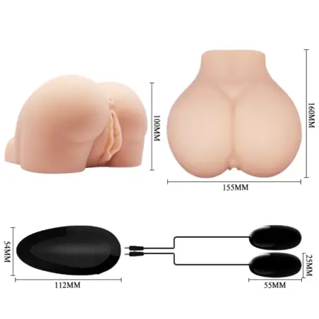 CRAZY BULL - VAGINA Y ANO REALÍSTICOS CON VIBRACIÓN POSICIÓN 8 Vaginas con vibración