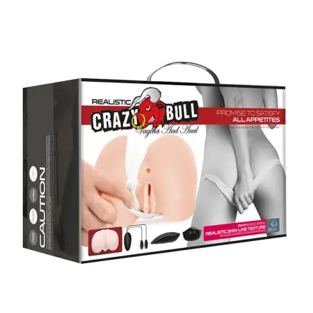 CRAZY BULL - VAGINA Y ANO REALÍSTICOS CON VIBRACIÓN POSICIÓN 8 Vaginas con vibración