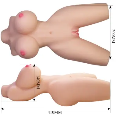 CRAZY BULL - LILY TORSO FEMENINO REALISTA VAGINA Y ANAL 4 KG Muñec@s Tamaño Real