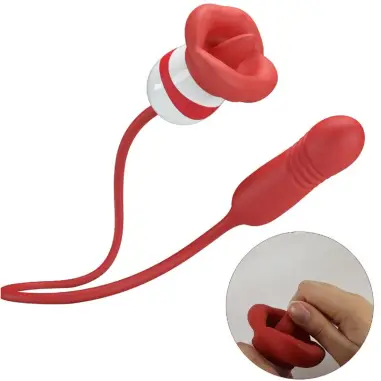 PRETTY LOVE - ASHLYNN MASTURBADOR BOCA ROJO Juguetes para Mujeres