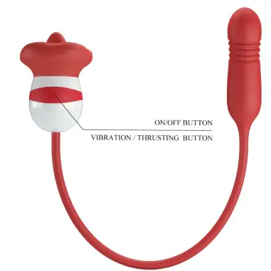 PRETTY LOVE - ASHLYNN MASTURBADOR BOCA ROJO Juguetes para Mujeres