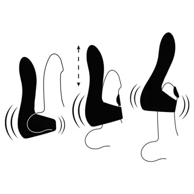 JAMYJOB - PULSAR MASTURBADOR VIBRADOR AJUSTABLE CON GOLPETEO EN GLANDE 