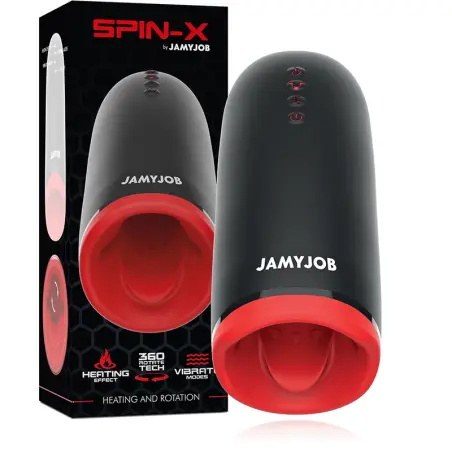 JAMYJOB - SPIN-X MASTURBADOR CON ROTACIÓN Y FUNCIÓN CALOR Masturbadores varios