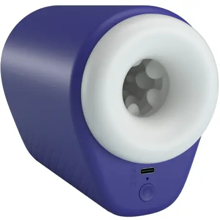 PRETTY LOVE - DJ LADY MASTURBADOR MASCULINO CON VIBRACIÓN 5 CONFIGURACIONES MORADO 