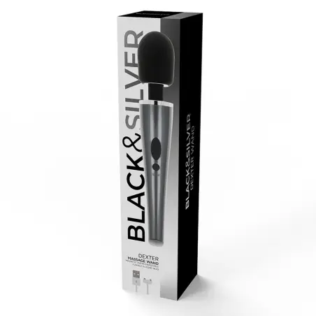 BLACK&SILVER - DEXTER MASSAGE WAND 