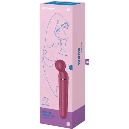 SATISFYER - PLANET WAND-ER MASAJEADOR VIBRADOR BERRY Vibrador WAND