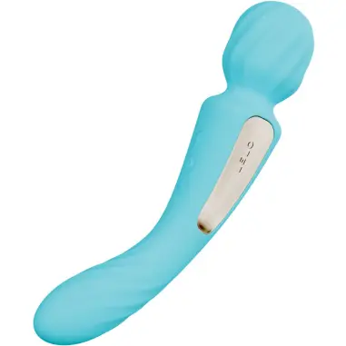 LELO - SWITCH VIBRADOR WANDA ESTIMULACIÓN DOBLE CELESTE 