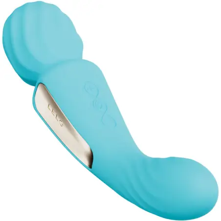 LELO - SWITCH VIBRADOR WANDA ESTIMULACIÓN DOBLE CELESTE 