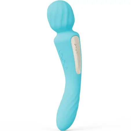 LELO - SWITCH VIBRADOR WANDA ESTIMULACIÓN DOBLE CELESTE 