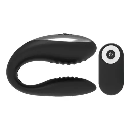 BRILLY GLAM - WE LOVE VIBRADOR PARA PAREJAS CONTROL REMOTO NEGRO 