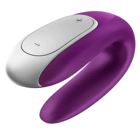 SATISFYER - DOUBLE FUN PARTNER VIBRADOR LILA Vibradores control remoto