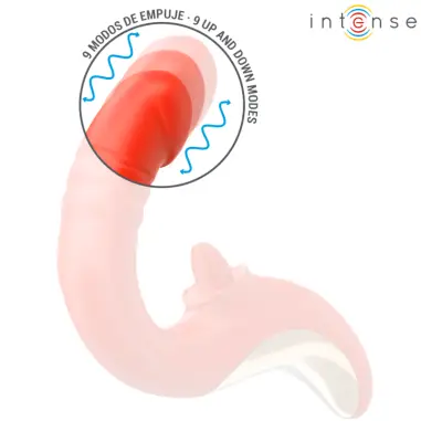 INTENSE - PAULINA VIBRADOR & ESTIMULADOR EN FORMA DE U ROJO 