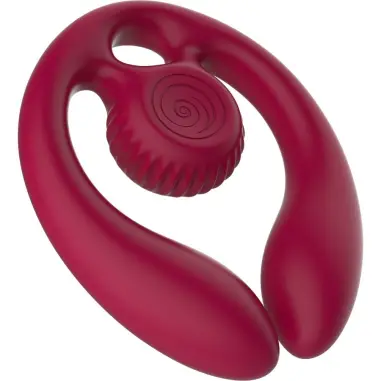 SNAIL VIBE - GIZI DÚO ESTIMULADOR DE PAREJAS CONTROL REMOTO BURDEOS 