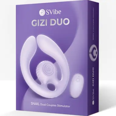 SNAIL VIBE - GIZI DÚO ESTIMULADOR DE PAREJAS CONTROL REMOTO LILA 