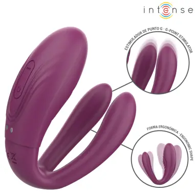 INTENSE - SANDRA VIBRADOR & ESTIMULADOR DE PINZAS CON GOLPETEO CONTROL REMOTO 