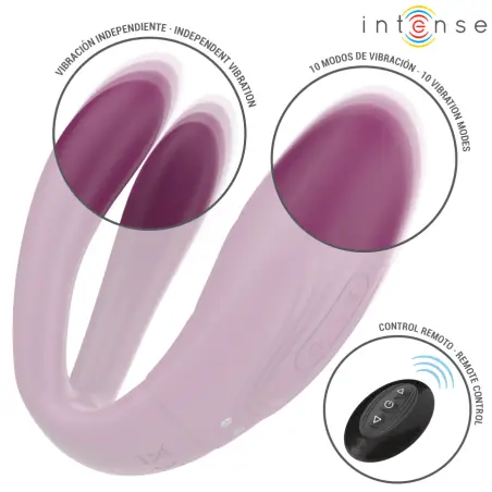 INTENSE - SANDRA VIBRADOR & ESTIMULADOR DE PINZAS CON GOLPETEO CONTROL REMOTO 