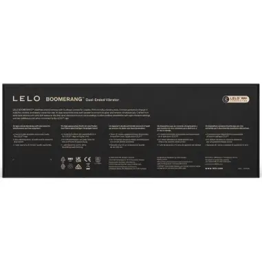 LELO - BOOMERANG VIBRADOR DE DOBLE EXTREMO MORADO Vibrador Parejas U