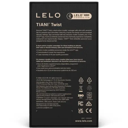 LELO - TIANI TWIST VIBRADOR PARA PAREJAS ROSA Vibrador Parejas U