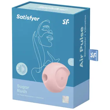 SATISFYER - SUGAR RUSH ESTIMULADOR Y VIBRADOR ROSA Succionadores sin vibración