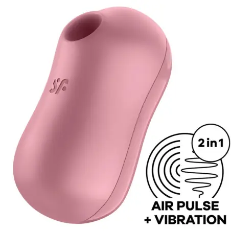 SATISFYER - COTTON CANDY ESTIMULADOR Y VIBRADOR ROSA Succionadores sin vibración