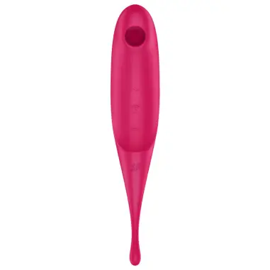 SATISFYER - TWIRLING PRO ESTIMULADOR Y VIBRADOR ROJO 