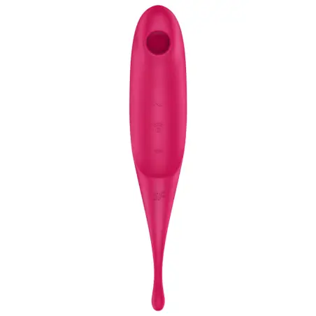 SATISFYER - TWIRLING PRO ESTIMULADOR Y VIBRADOR ROJO 