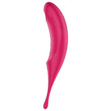 SATISFYER - TWIRLING PRO ESTIMULADOR Y VIBRADOR ROJO 