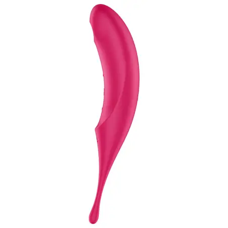 SATISFYER - TWIRLING PRO ESTIMULADOR Y VIBRADOR ROJO 