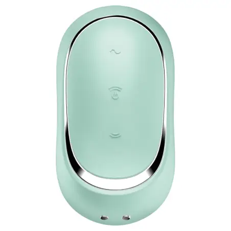 SATISFYER - PRO TO GO 2 ESTIMULADOR Y VIBRADOR DOBLE VERDE 