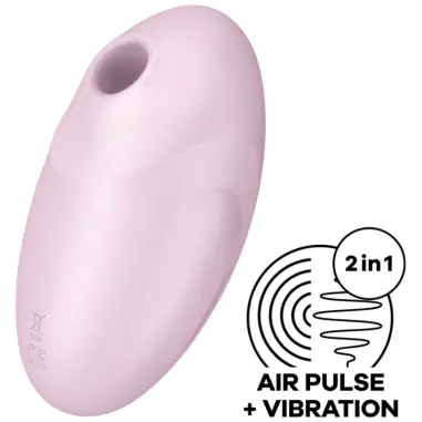 SATISFYER - VULVA LOVER 3 ESTIMULADOR Y VIBRADOR ROSA Succionadores sin vibración