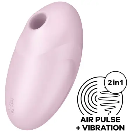 SATISFYER - VULVA LOVER 3 ESTIMULADOR Y VIBRADOR ROSA Succionadores sin vibración