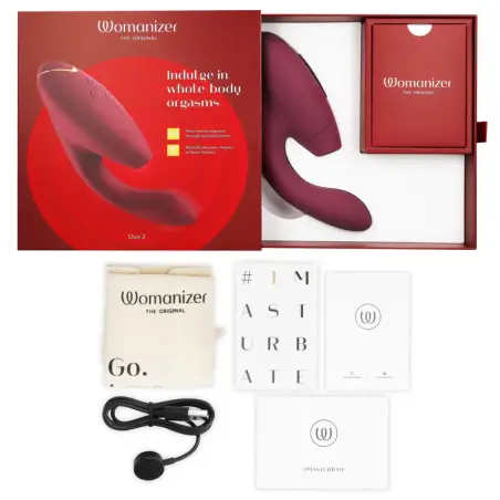 WOMANIZER - DUO 2 ESTIMULADOR BURDEOS 