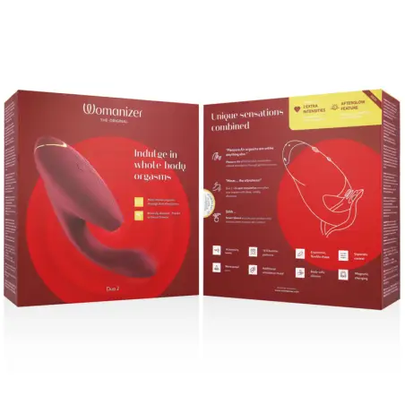 WOMANIZER - DUO 2 ESTIMULADOR BURDEOS 