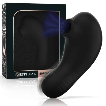 RITHUAL - SHUSHU PRO POCKET ESTIMULADOR CLITORIS 2 POTENTES MOTORES AZABACHE Mini vibradores