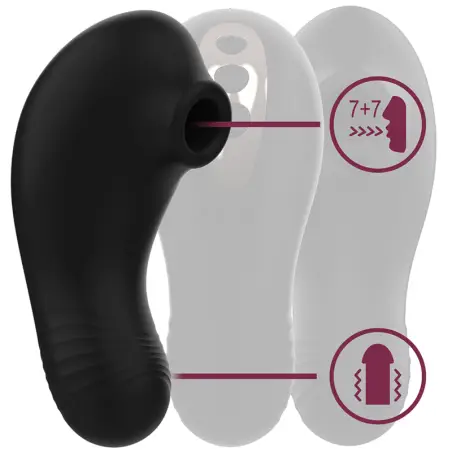 RITHUAL - SHUSHU PRO POCKET ESTIMULADOR CLITORIS 2 POTENTES MOTORES AZABACHE Mini vibradores