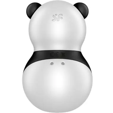 SATISFYER - POCKET PANDA ESTIMULADOR & VIBRADOR BLANCO Y NEGRO 